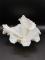 Fenton Hobnail Epergne Milk Glass 3 Horned