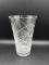 Cut Lead Crystal Hand Blown Vase