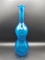 Tall Decorative Blue Glass Vase