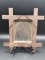 Decorative Wood Frame With Tin Type Picture