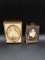 2 Antique Metal Framed Baby Pictures
