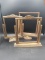 3 Antique Wooden Free Standing Picture Frames