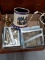 Box Lot- Candle Warmer & Glass Angel Ornament