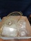 Box Lot- Assorted Glassware- Bowls, Trays, Relish Dishes