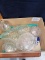 Box Lot- Assorted Clear Glassware