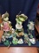 Box Lot- Fishing Frog Decor and Figurines