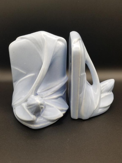 McCoy Blue Lily Bud Bookends