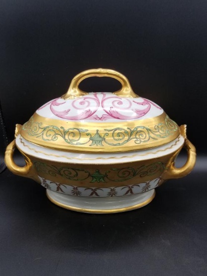 Gold Rim Soup Tureen