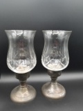 Silver Plate & Crystal Globes