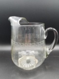 Blown Pitcher with Applied Handle