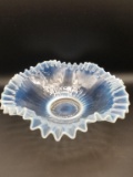 Opalescent Ruffle Edge Bowl