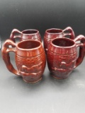 Rockingham Hound Dog Handle Mugs