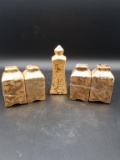 Gold Painted S&P Shakers