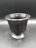 Brown Jugtown Vase Signed