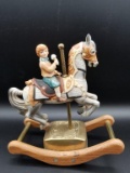 Rocking Horse Carousel Music Box-Plays Carousel Waltz