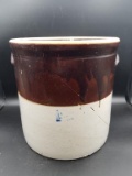 5 Gallon Brown and Cream Crock