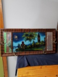 Reverse Painting Hall Tree With Mirror