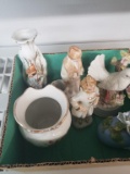 Box Lot- Assorted Figurines & Music Box
