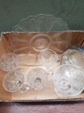 Box Lot- Crysal Wine Glasses and Serve