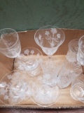 Box Lot- Champagne & High Ball Glasses
