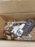 Box Lot- Antique Door Lock and Accessories