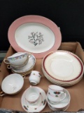 Box Lot- Assorted Cups, Saucers & Bowls