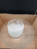 Box Lot- Fruit Salad Serving Bowl and 6 Bowls