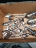 Box Lot- Assorted Silver Plate Utensils