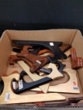 Box Lot- Assorted Wooden Plate/Picture Stands