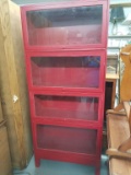 4 Tier Red Metal Shelving Unit