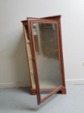 Glass Front Wood Cabinet- No Shelves