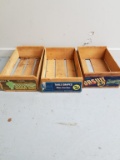3 Vintage Advertising Crates