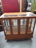 Oak Glass Display Case