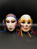 2 Clay Art Masks- About Face 1988