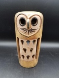 Ceramic Pottery Owl Candle Holder