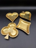 Set of 4 Playing Card Dishes