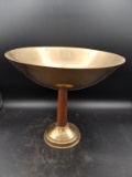 Brass and Wood Compote