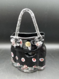 Block Crystal Art Glass Purse