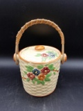 Small Cookie Jar Wicker Handle