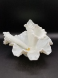 Fenton Hobnail Epergne Milk Glass 3 Horned