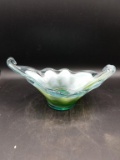 Morano Style Art Glass Dish