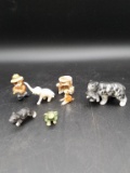 Miniature Figurines- Smokey the Bear, Etc.
