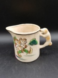 Boy & Pig Creamer with Dog Handle- Made In Japan