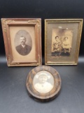3 Wood Framed Ancestor Pictures