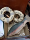Box Lot- Fish and Lake Assorted Decorations