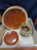 Box Lot- Hull Brown Dishes