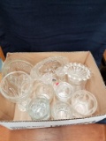 Box Lot- Clear Glass Lot- Glasses & Candlesticks