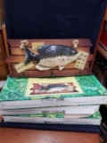 3 Fish Wooden Hanging Décor. NIB