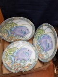 Box Lot- Andrea by Sadek 3 Decorative Dish Plates