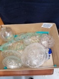 Box Lot- Assorted Clear Glassware